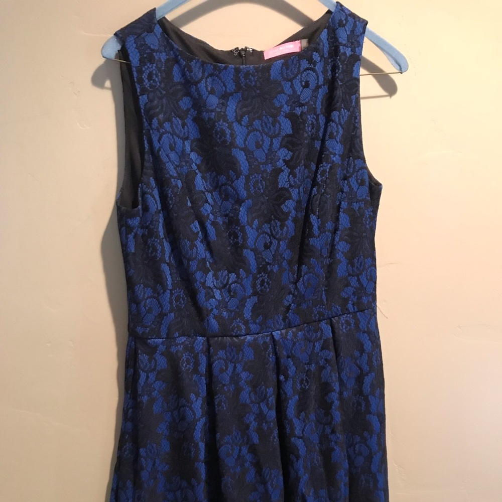 Blue lace dress